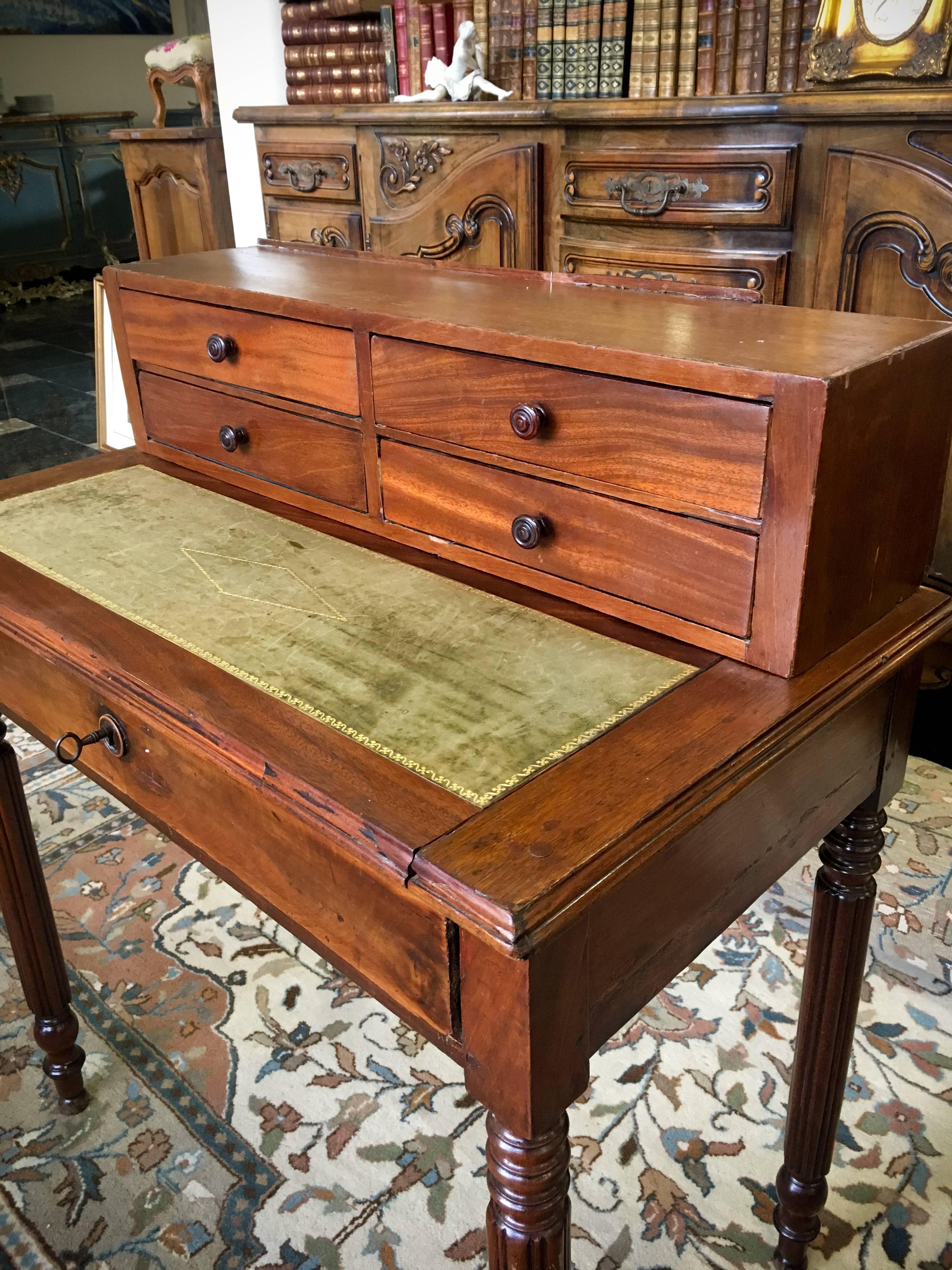 antique table with drawers