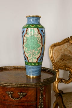 19th Century Cloisonné Enamel Vase, France