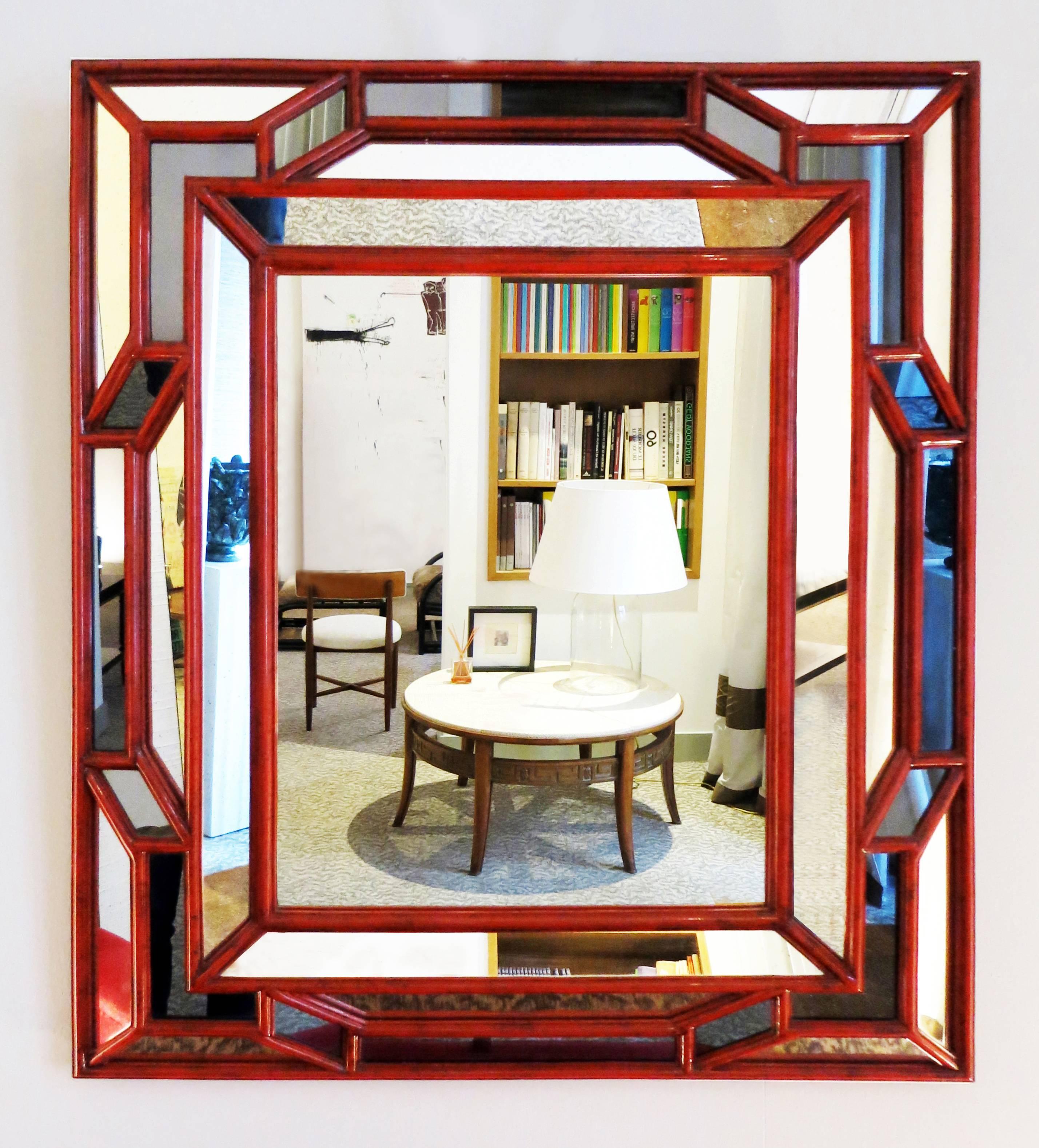 Mid-Century Modern Mirror by Galerie Maison et Jardin, 1970s