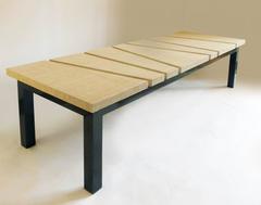 Suduca & Merillou Coffee Table, Woven Cane and Lacquered Wood