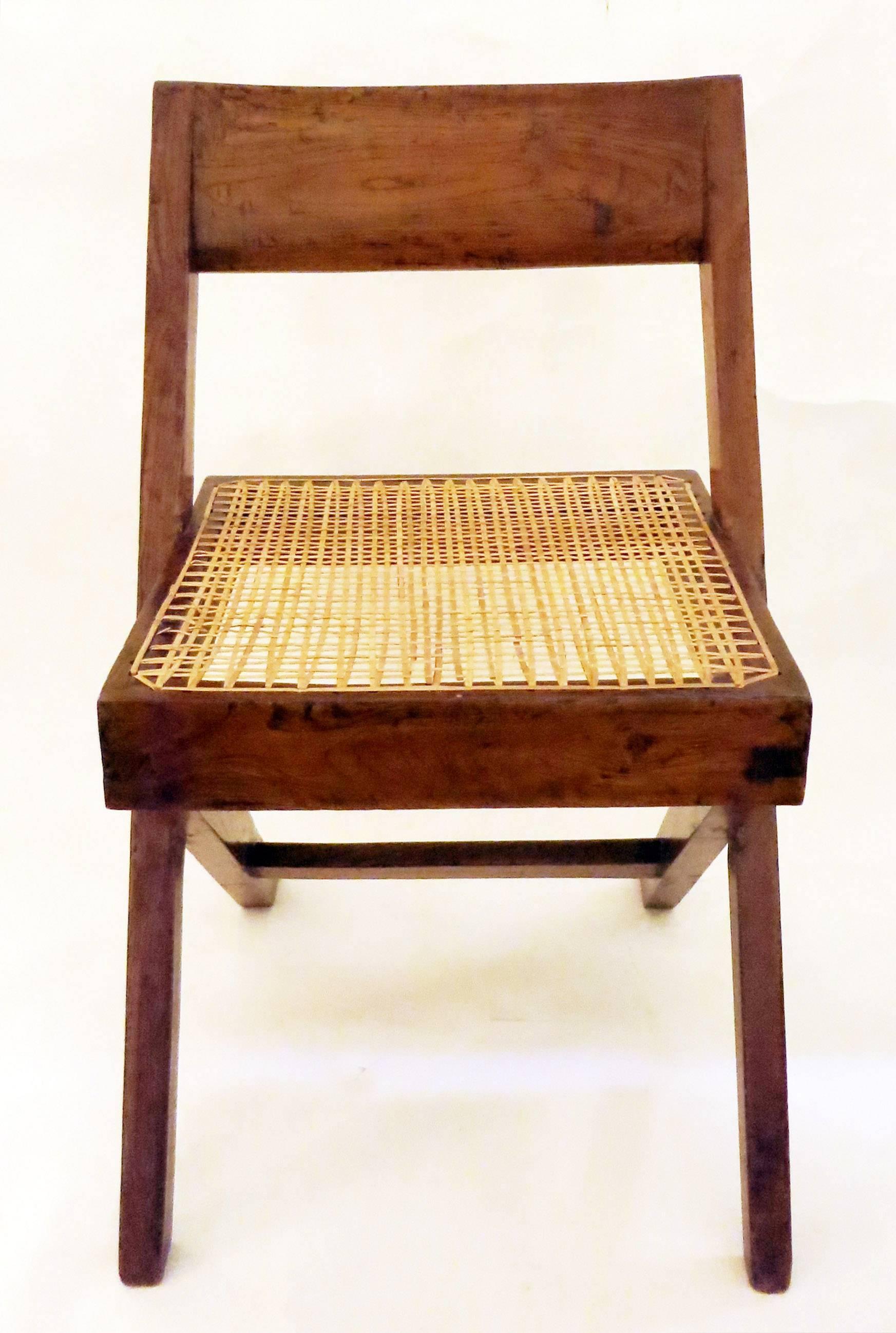 Mid-Century Modern Pierre Jeanneret Library Chair, 1950s