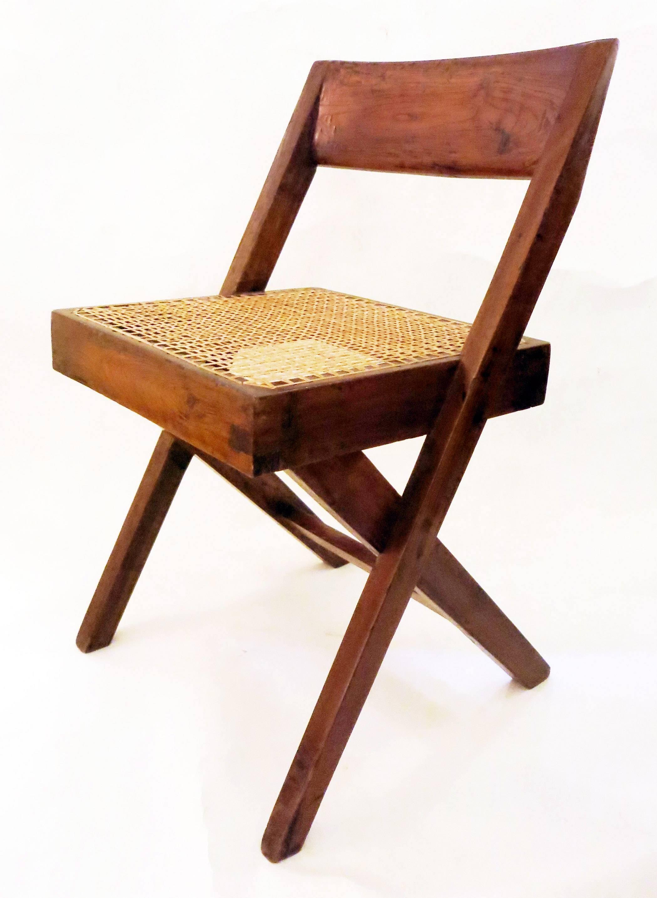 Indian Pierre Jeanneret Library Chair, 1950s