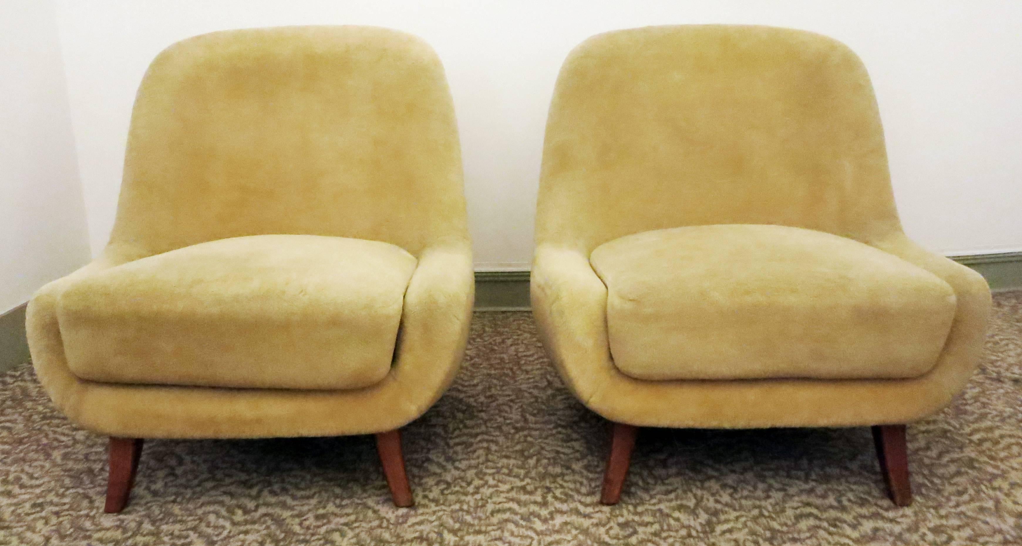 Bergmann Pair of Chairs, Germany, 1950s In Good Condition In Toulouse, FR