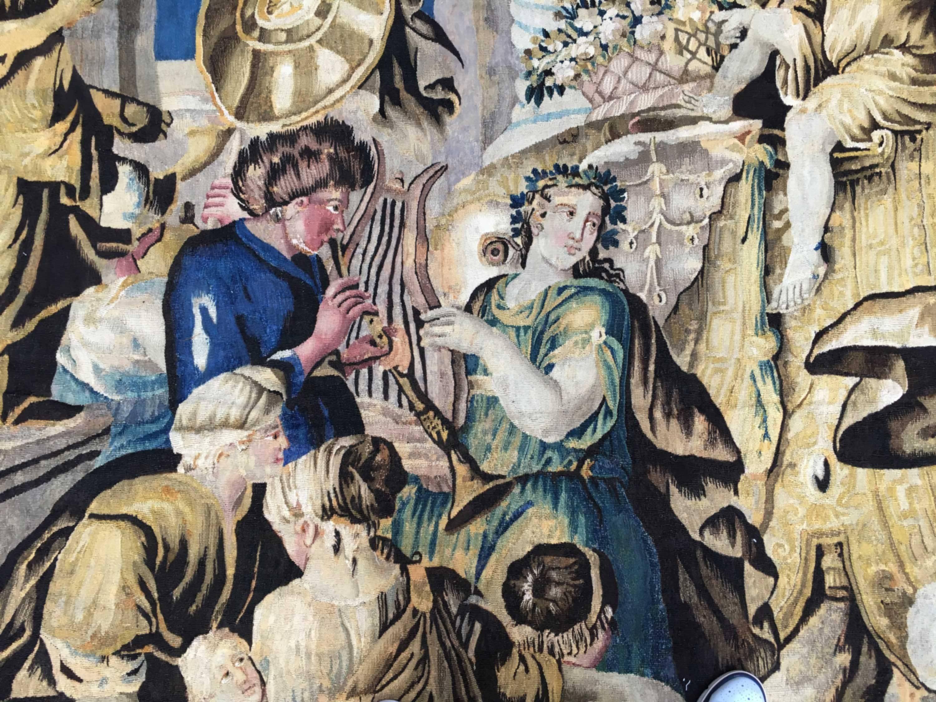 18th Century and Earlier Tapestry of Aubusson, 17th Century, Triumph of Alexander For Sale