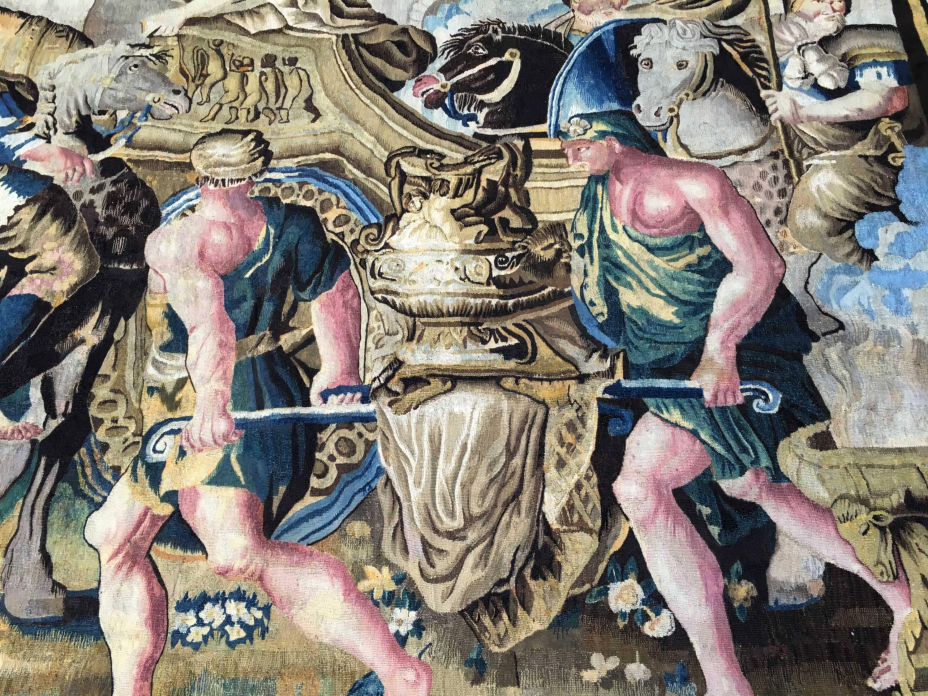Tapestry of Aubusson, 17th Century, Triumph of Alexander For Sale 2
