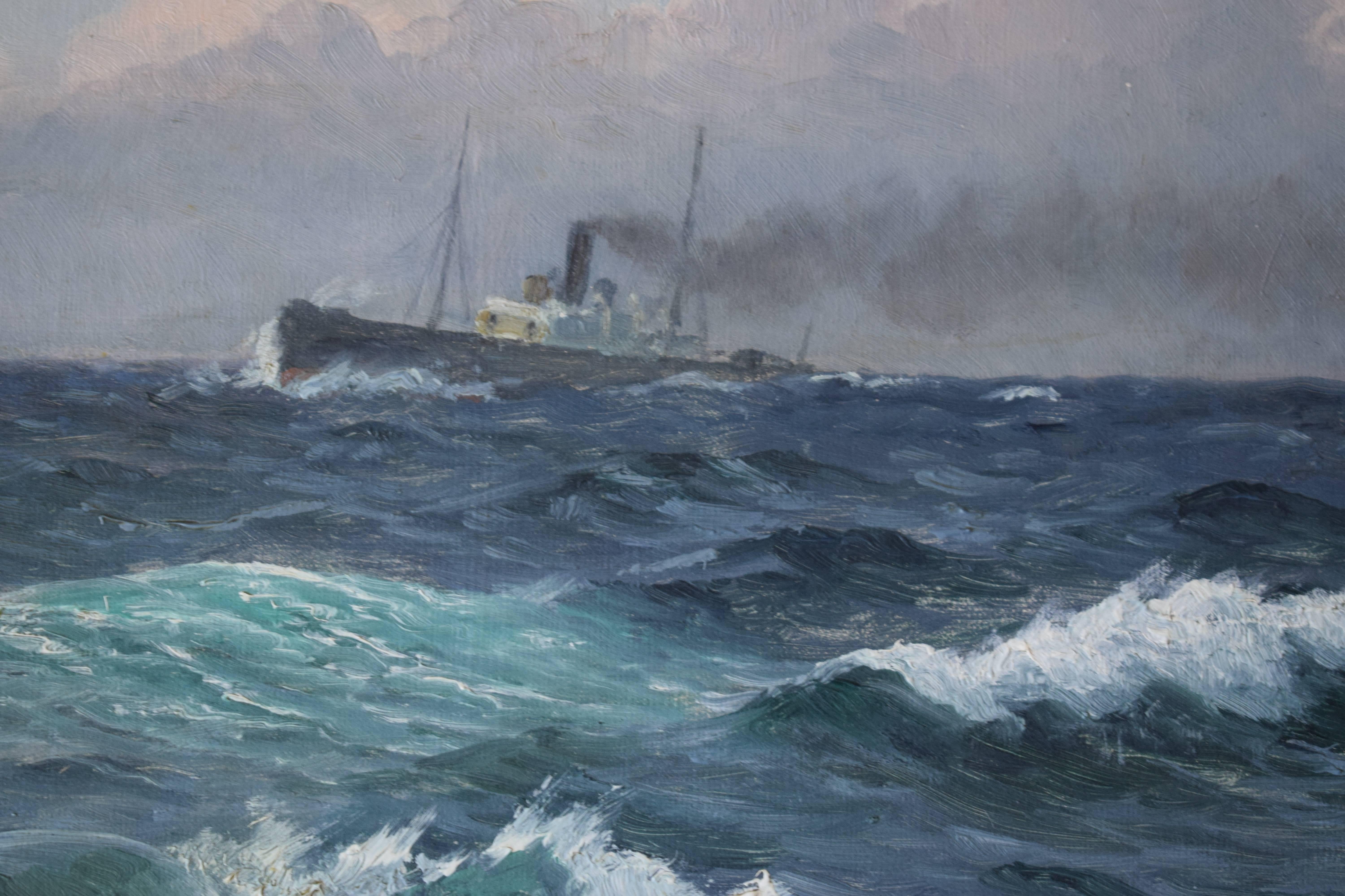 Other Early 20th Century Seascape Painting by Christian Blache, 1908