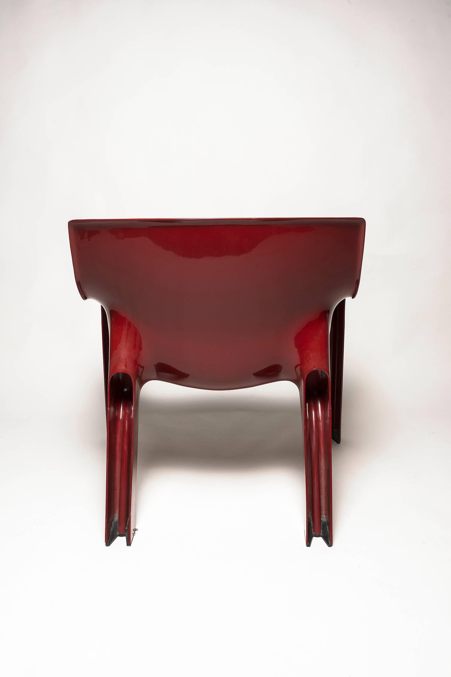 Vicario Armchairs by Vico Magistretti for Artemide In Excellent Condition For Sale In Lugano, CH