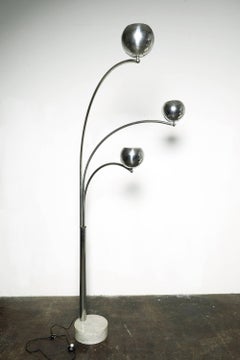 Arc Floor Lamp with a Marble Base by Goffredo Reggiani, Italy 1970s