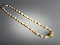 Ancient Greek Gold and Agate Beads Necklace