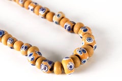Ensemble Phoenician Yellow Glass Eye Beads, Fine Ancient Jewelry