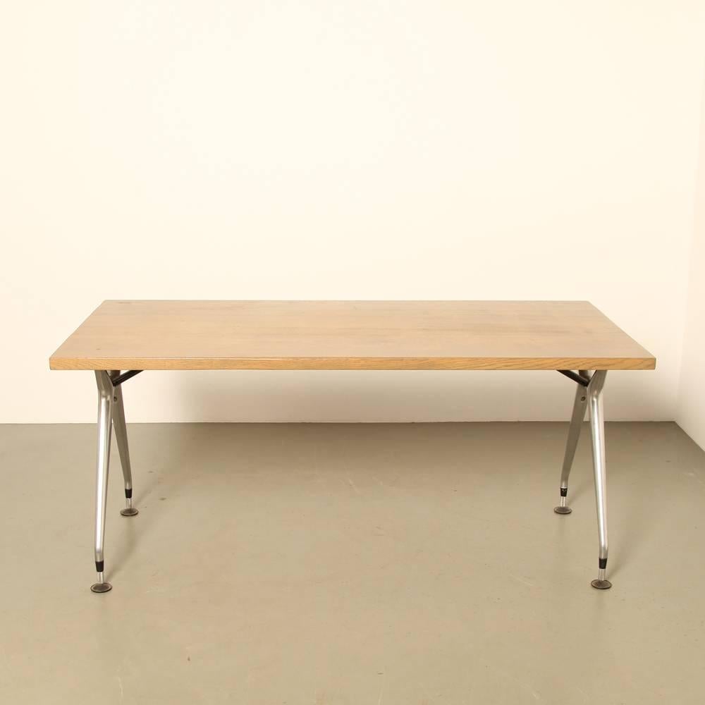 International Style Wilkhahn Table with Folding Legs For Sale