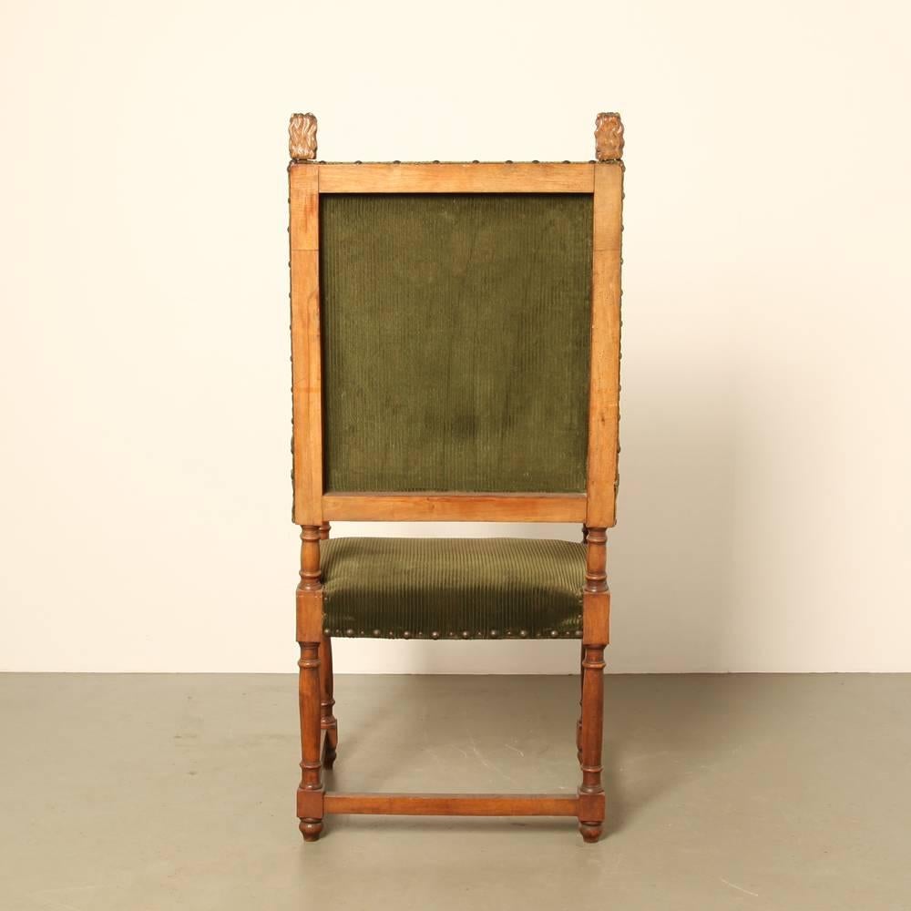 19th Century French Armchair, Throne In Good Condition For Sale In Amsterdam, NL