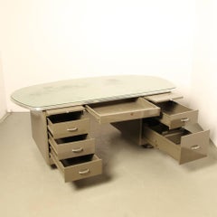 Glass Top Desk VanderBorght