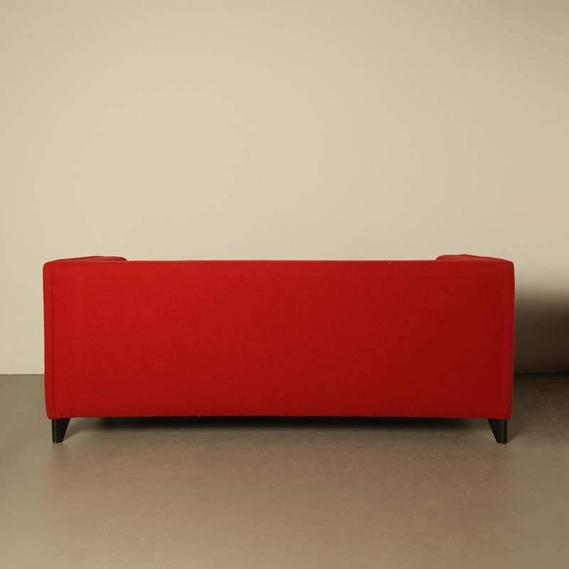 Dutch Wittmann Artifort Couch in Red For Sale