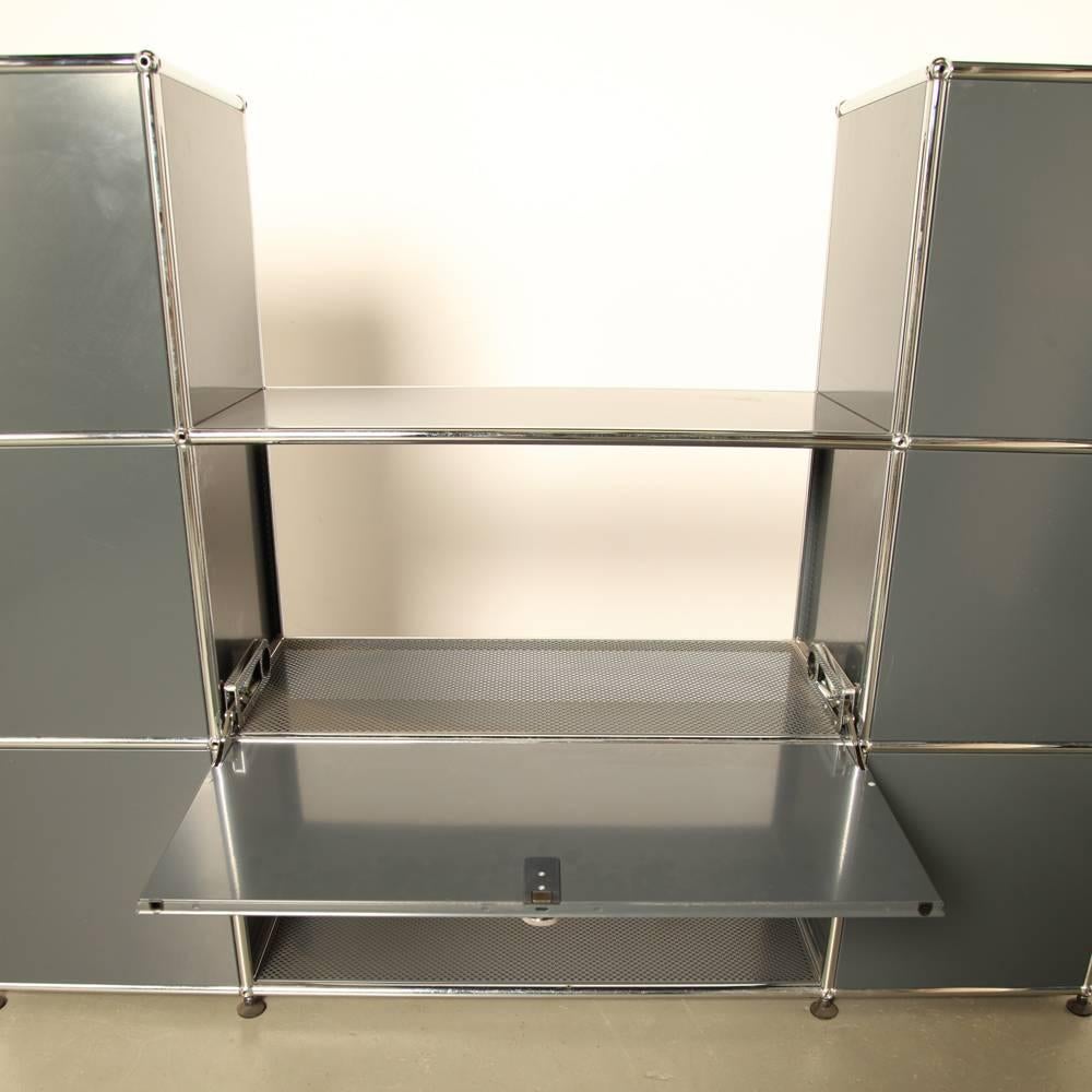 Mid-20th Century USM Haller System Shelving and Storage Unit For Sale