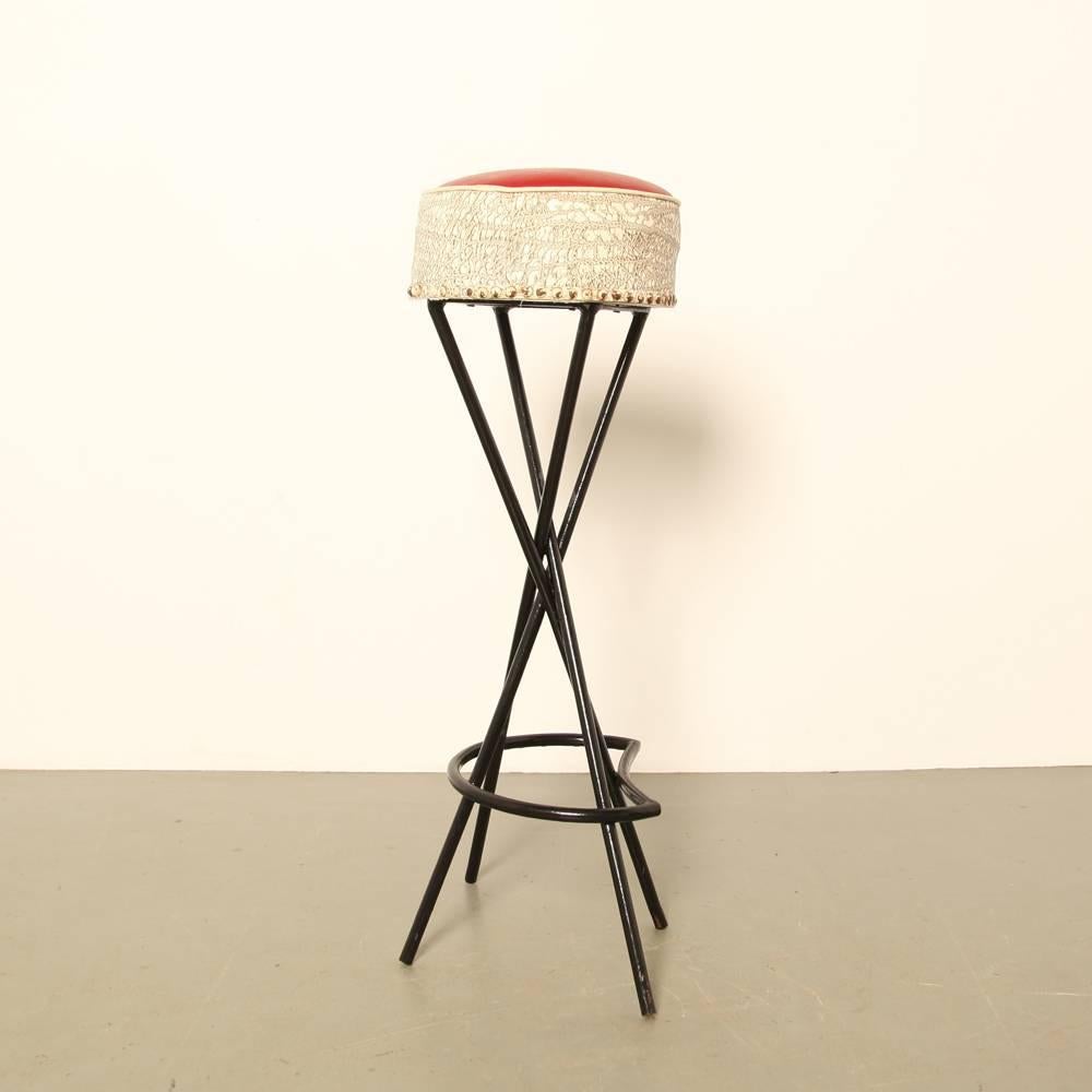 Mid-20th Century Set of 1960s French Bar Stools