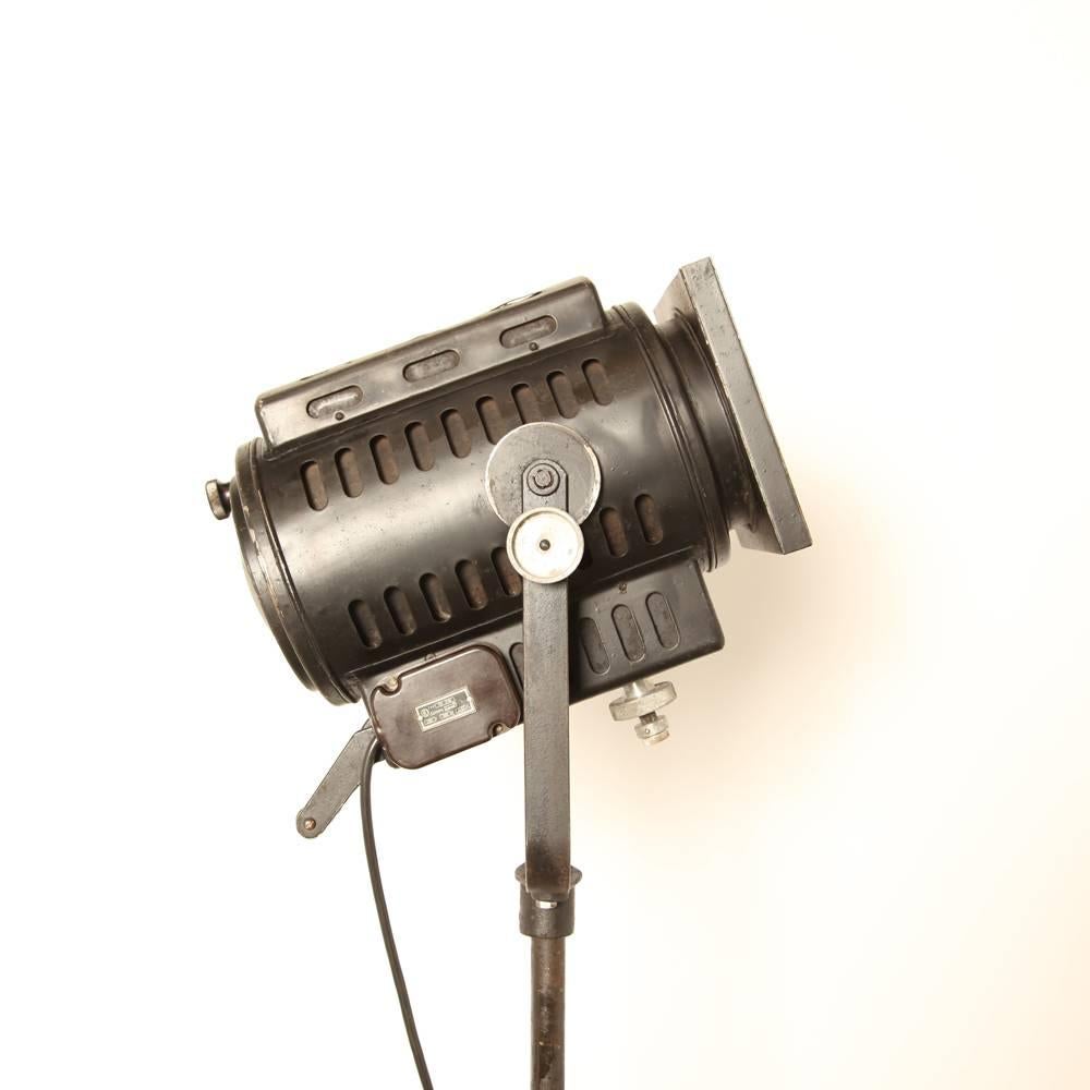 Industrial 1950s Theater Spot Light For Sale