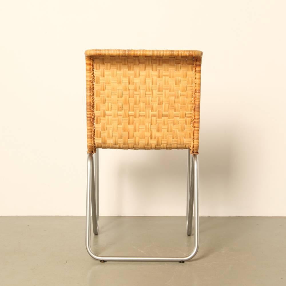 Woven Gispen Diagonal Chair No. 2a For Sale