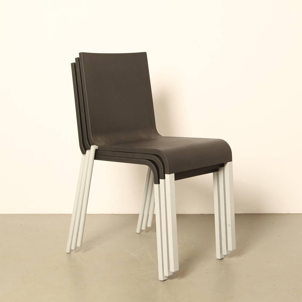 Vitra .03 Chair by Maarten van Severen in Black For Sale 3