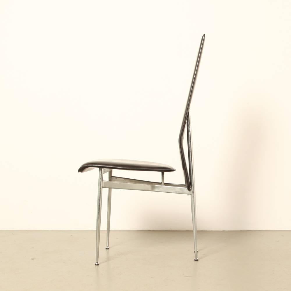 Set of Four S-44 Chairs by Giancarlo Vegni & Gianfranco Gualtierotti for Fasem For Sale 1