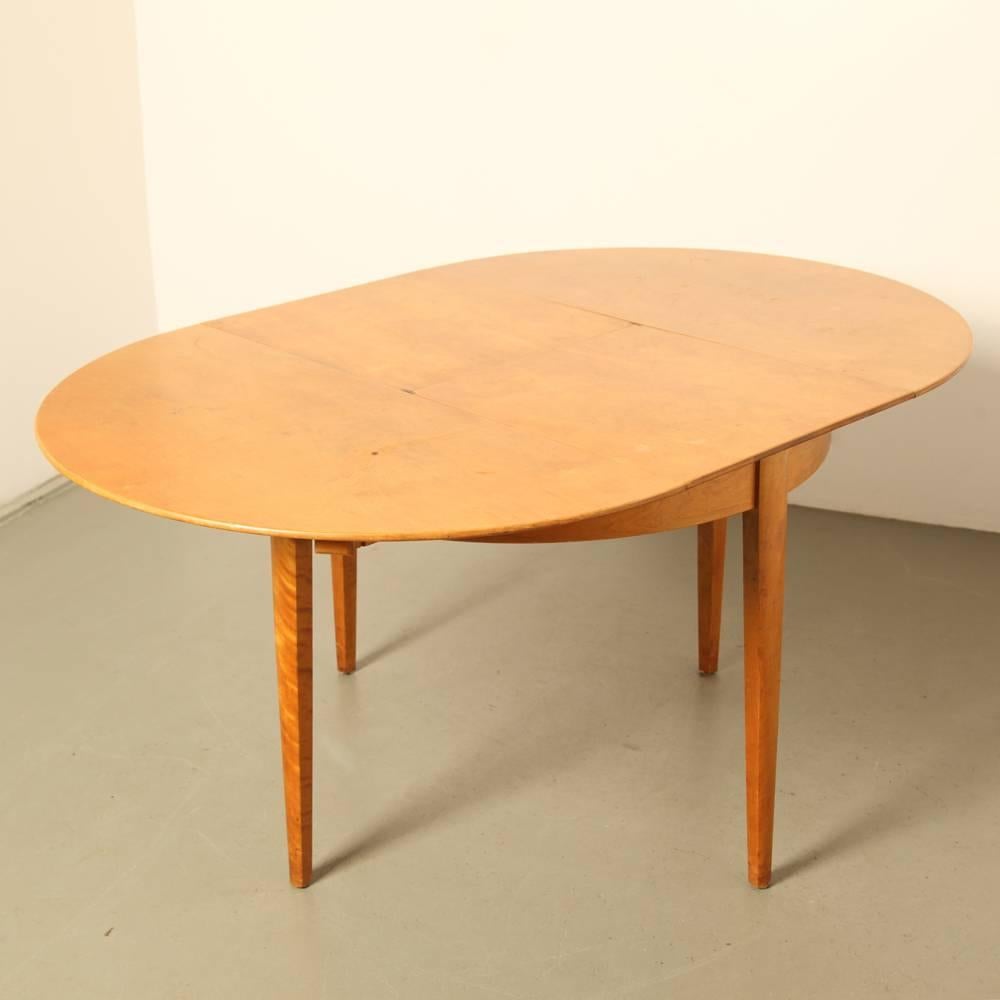 Birch Extendable Table by Bengt Akerblom and Gunnar Eklöf for Akerblom Stolen, Sweden