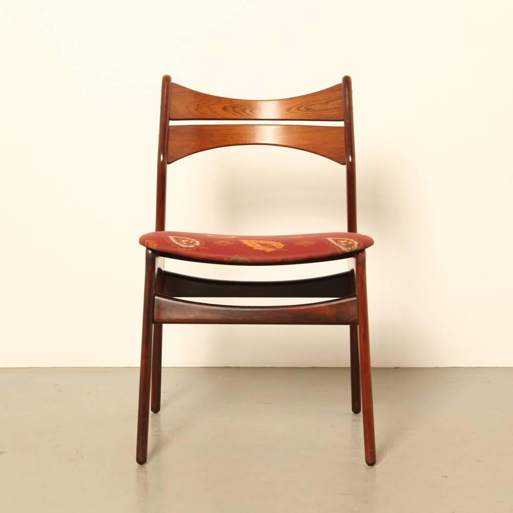 Mid-20th Century Erik Buck Model 310 Dining Room Chairs Set of Six For Sale