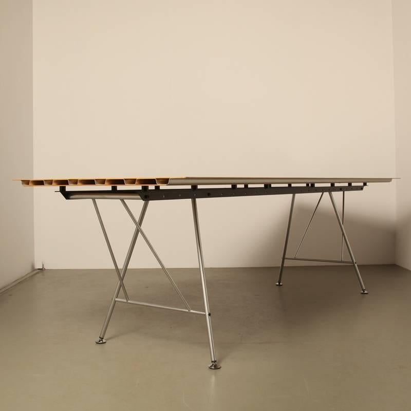 Aluminum Unistandard Table from Atelier Alinea, Switzerland by Ueli Biesenkamp For Sale