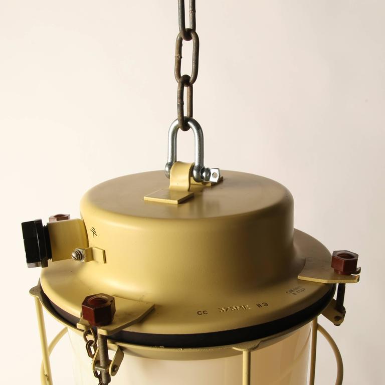 Yellow CCCP Pendant Light For Sale at 1stDibs