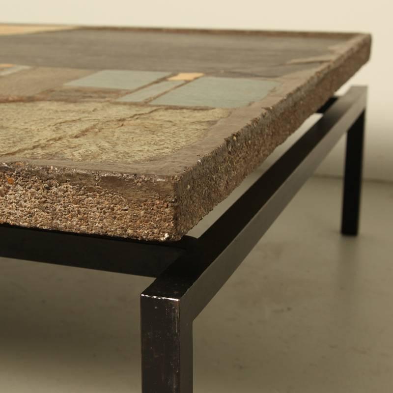 Paul Kingma Concrete Coffee Table In Good Condition In Amsterdam, NL