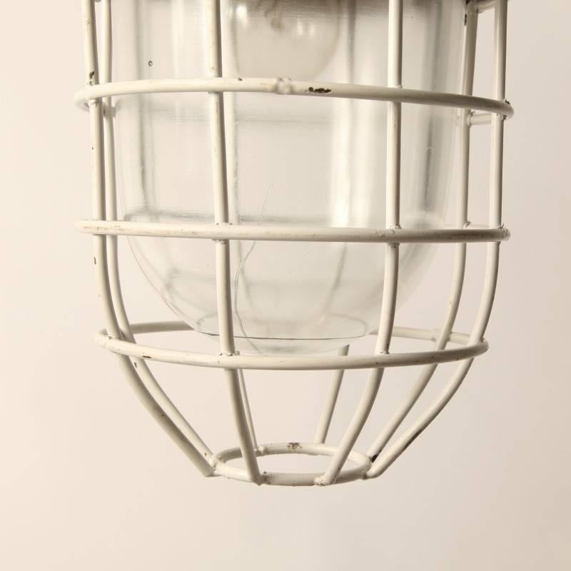 Industrial European Pendant Bull Light In Good Condition For Sale In Amsterdam, NL
