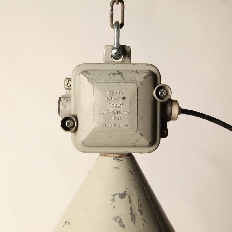Industrial German Mining Lamp In Good Condition For Sale In Amsterdam, NL