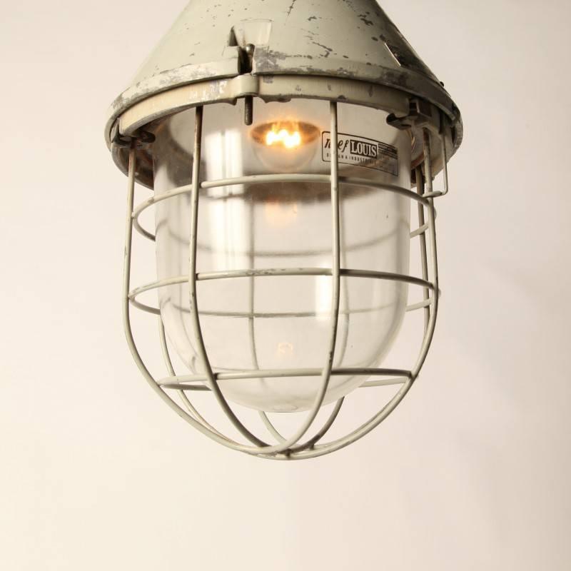 Late 20th Century Industrial German Mining Lamp For Sale