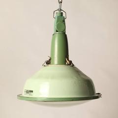 Industrial Russian Green Pendant Light