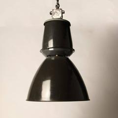 Industrial Enamel Czech Pendant Lamp