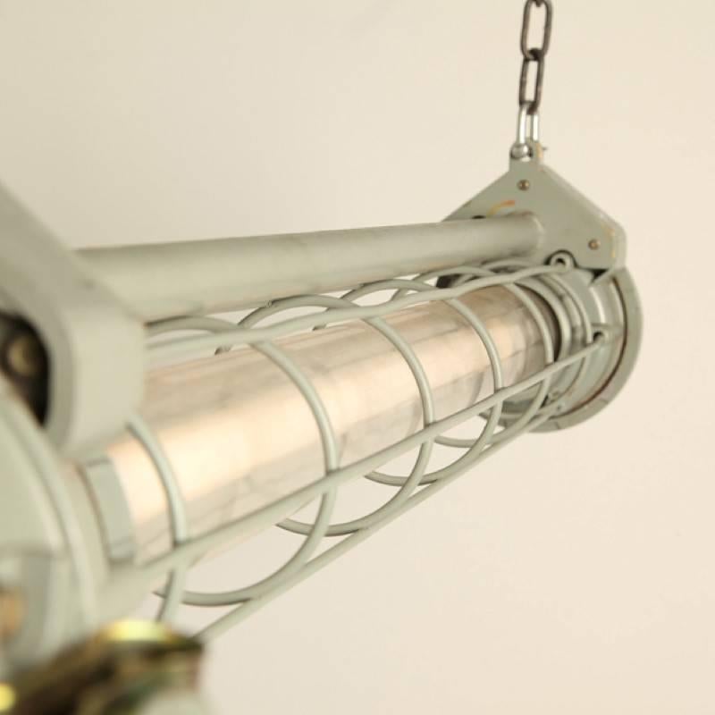 Industrial European Pendant Light In Fair Condition For Sale In Amsterdam, NL