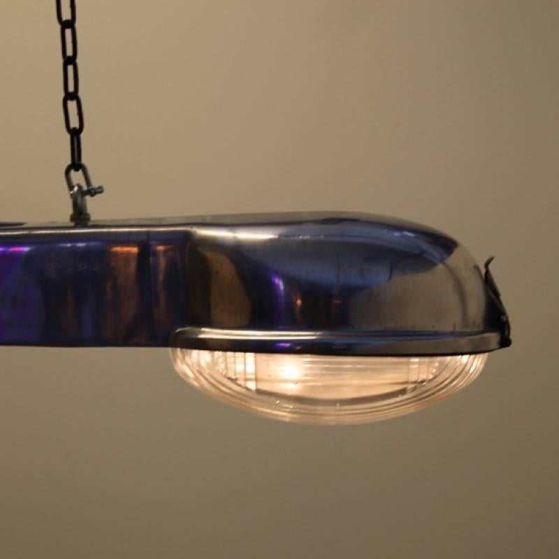 Industrial Double Street Lamp In Good Condition For Sale In Amsterdam, NL