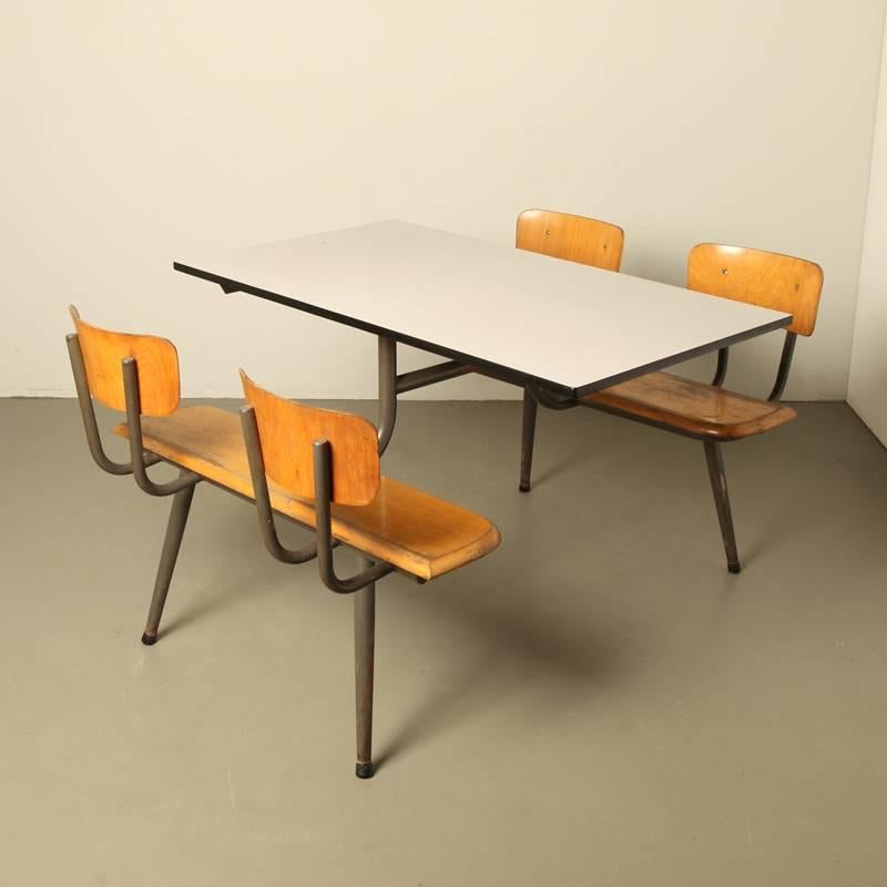 Steel Canteen Table, Picknick Table, School Bench For Sale
