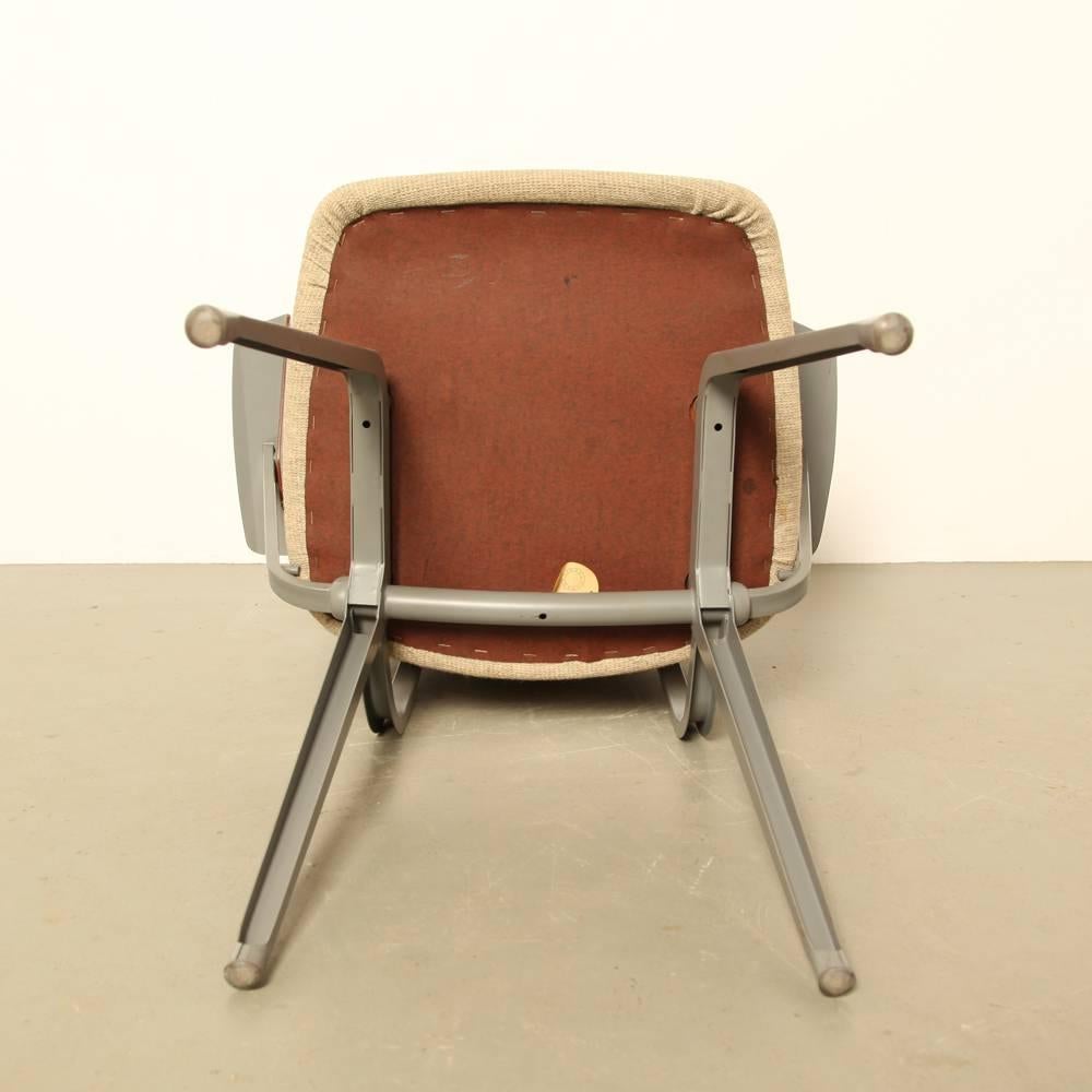 Mid-20th Century Revolt Chair by Friso Kramer for Ahrend Cirkel Upholstered, Pair
