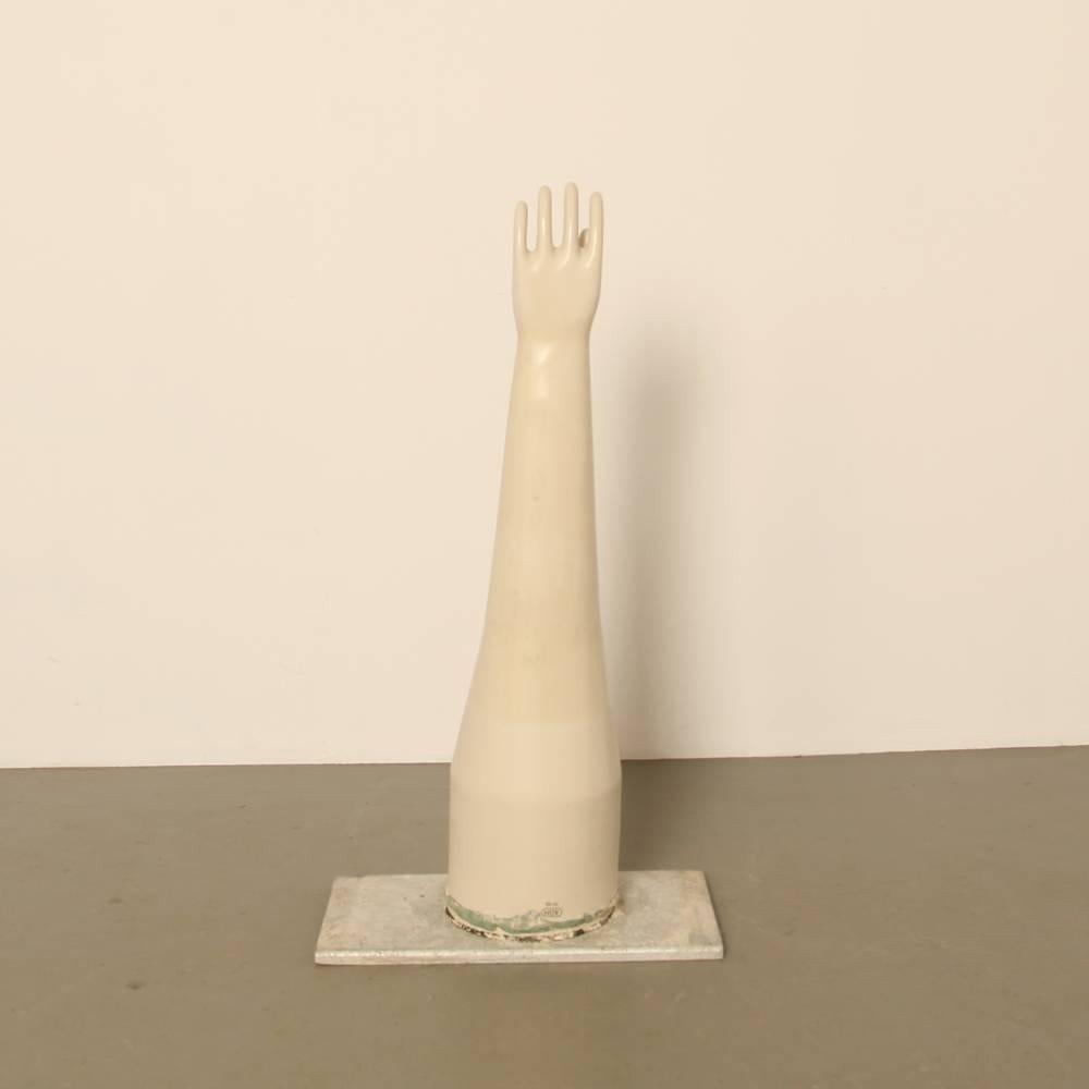 German Porcelain Latex Glove Mold Extra Large For Sale