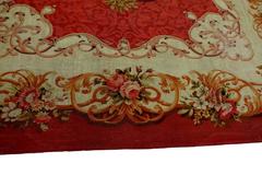 Antique Aubusson French Carpet Rug