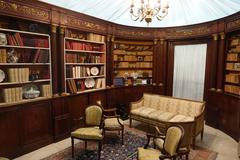 Neoclassical Complete Boiserie Walnut Pharmacy from Reggio Emilia, Italy