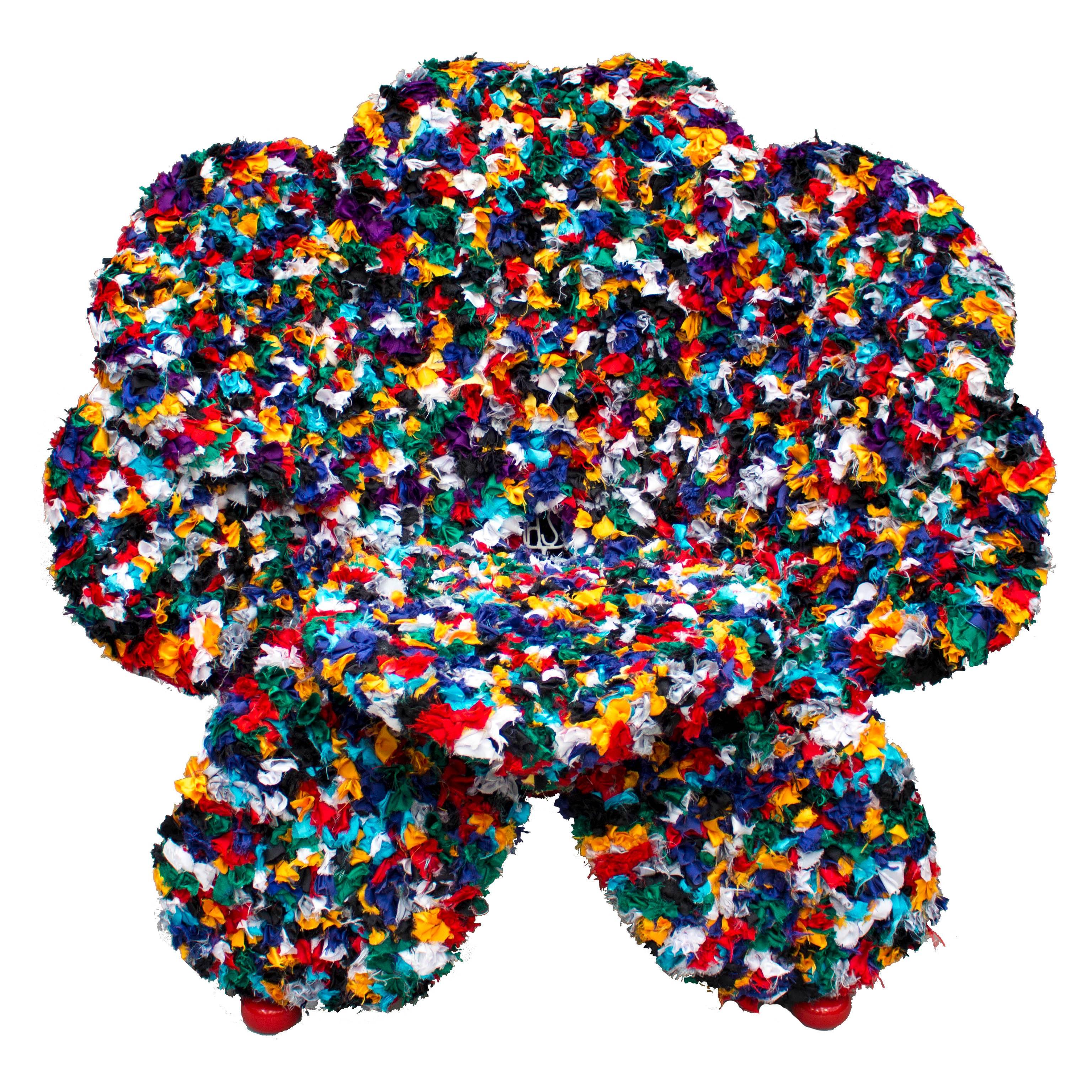 Modern Rainbow Flower Armchair by Anacleto Spazzapan, Italy, 2015 For Sale