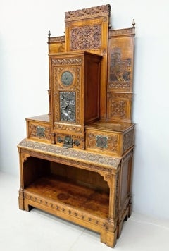 Art Deco Milan Walnut Cabinet by Francesco Ferrario and V. Bignami, 1926