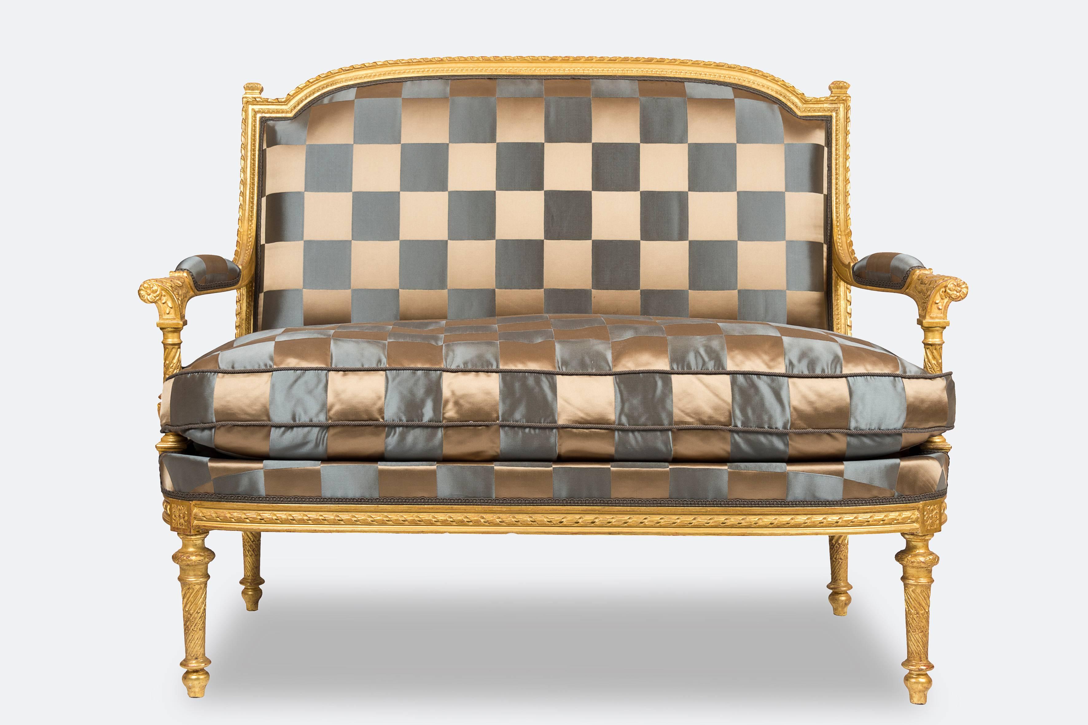 French Original Style Louis XVI Sofa For Sale