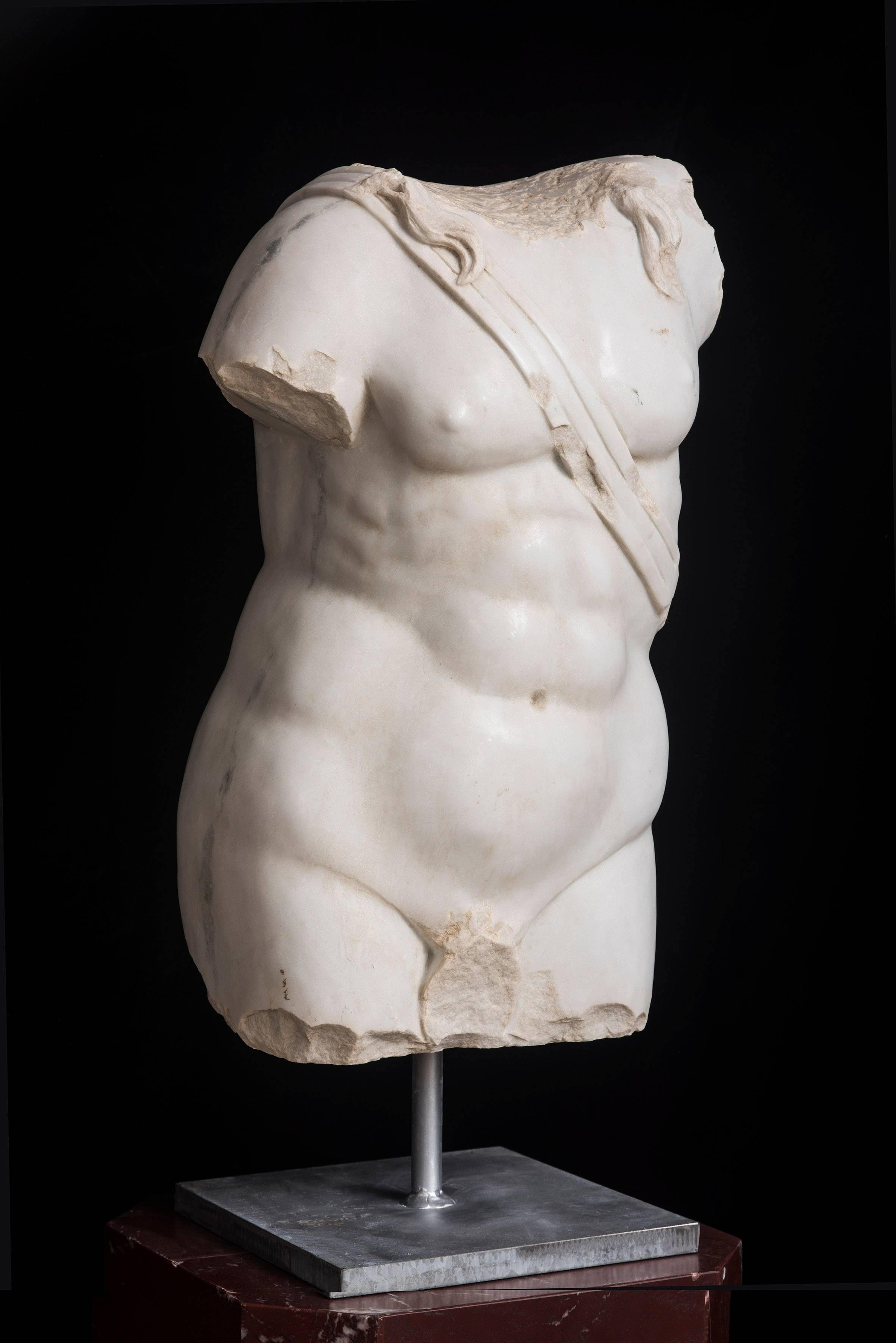Classical Roman marble Torso of Apollo