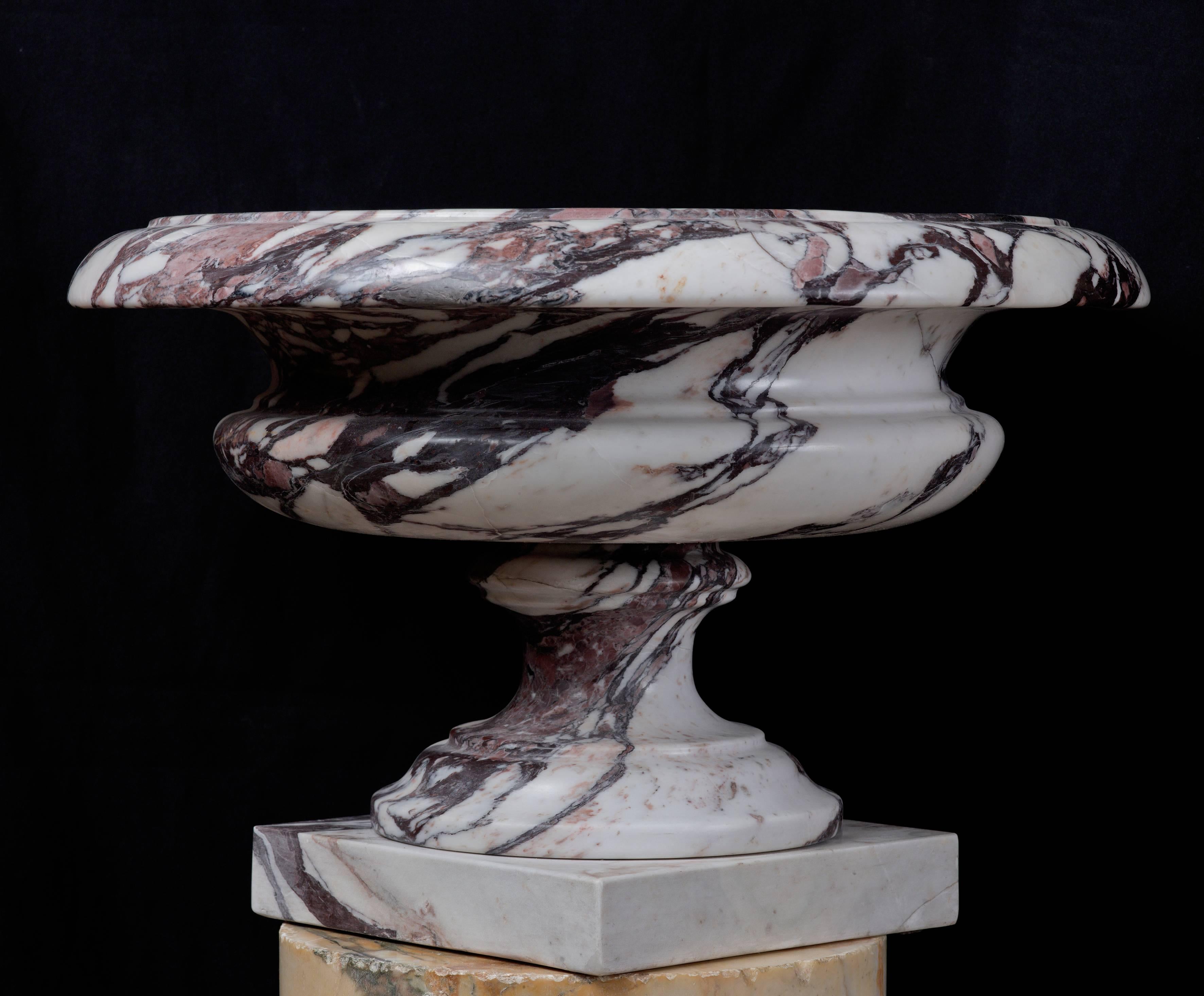20th Century Italian group of three Breccia Marble Vase For Sale