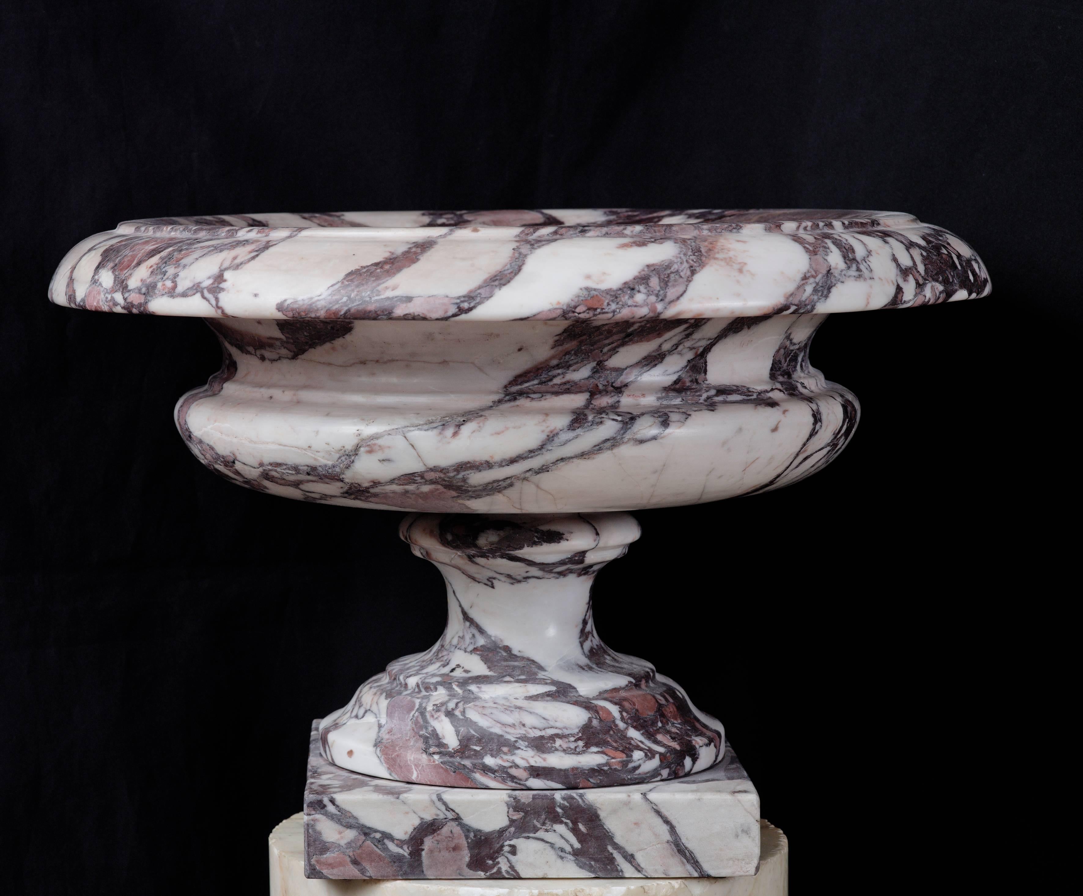 Italian group of three Breccia Marble Vase For Sale 2
