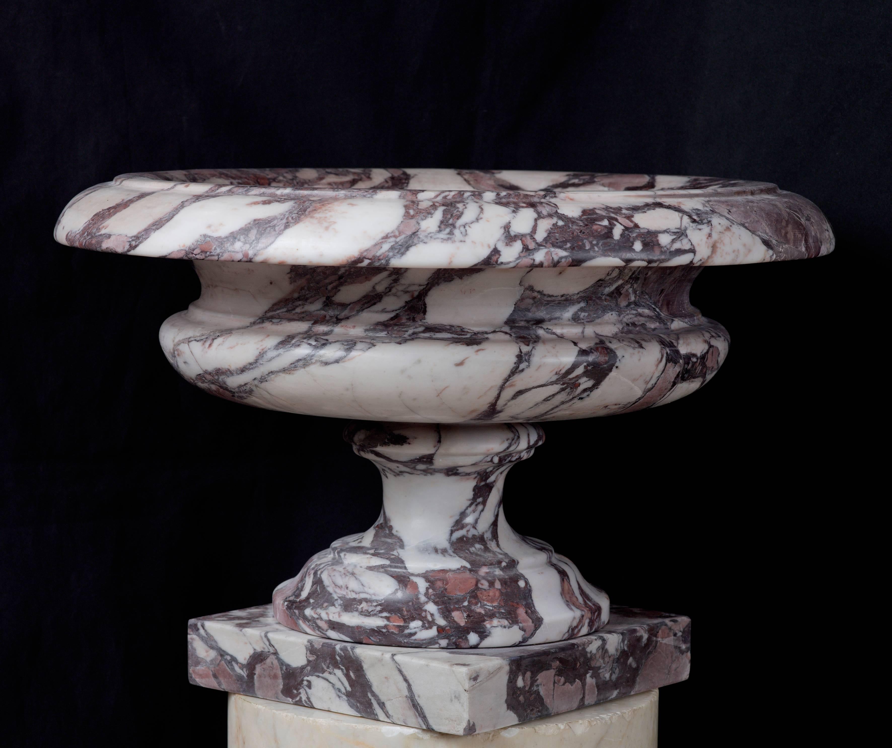 Italian group of three Breccia Marble Vase For Sale 3