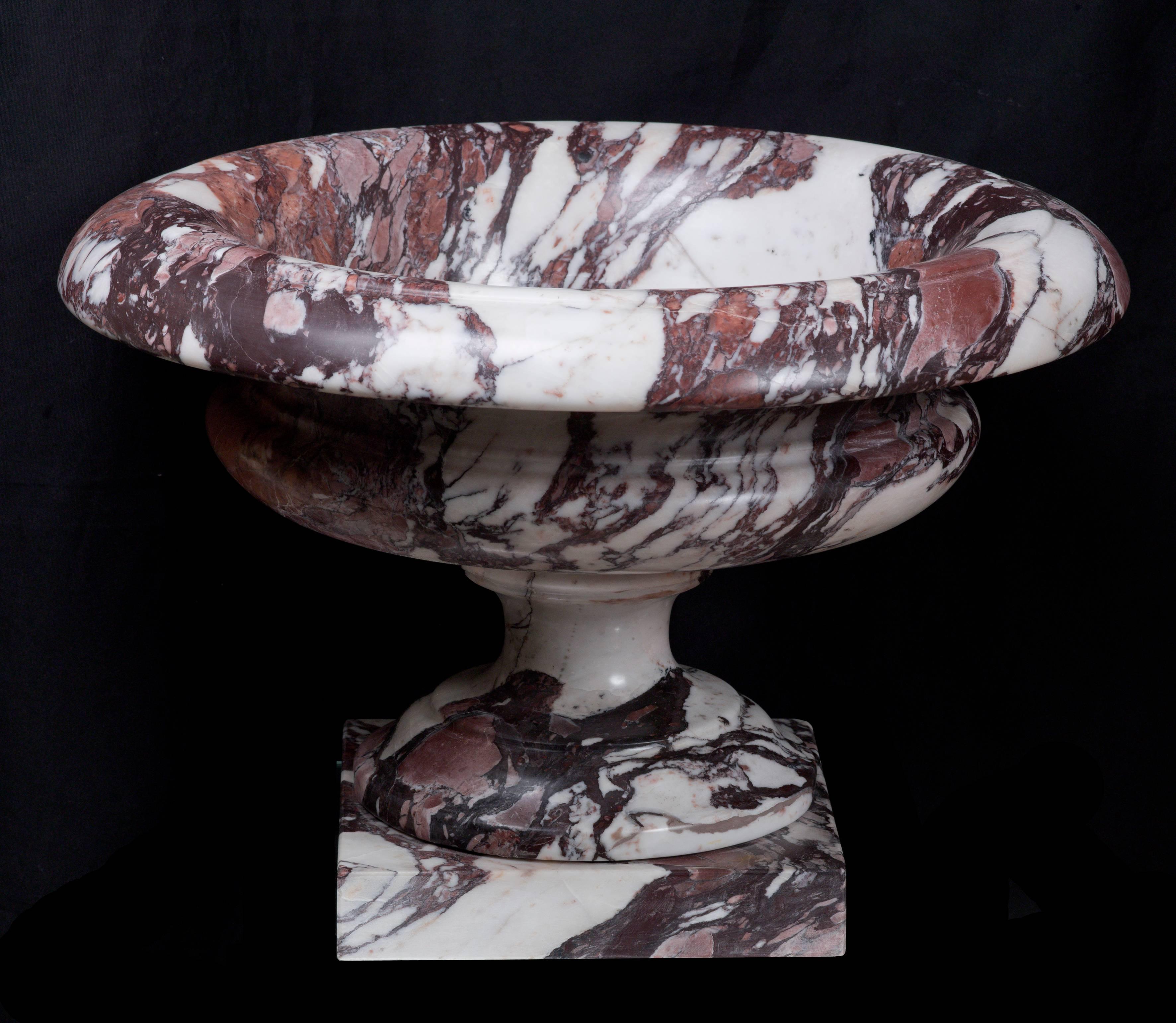 Italian group of three Breccia Marble Vase For Sale 5