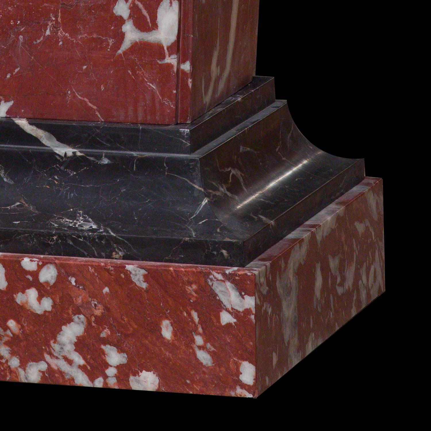 Italian Marble Pedestal Neoclassical Style 1